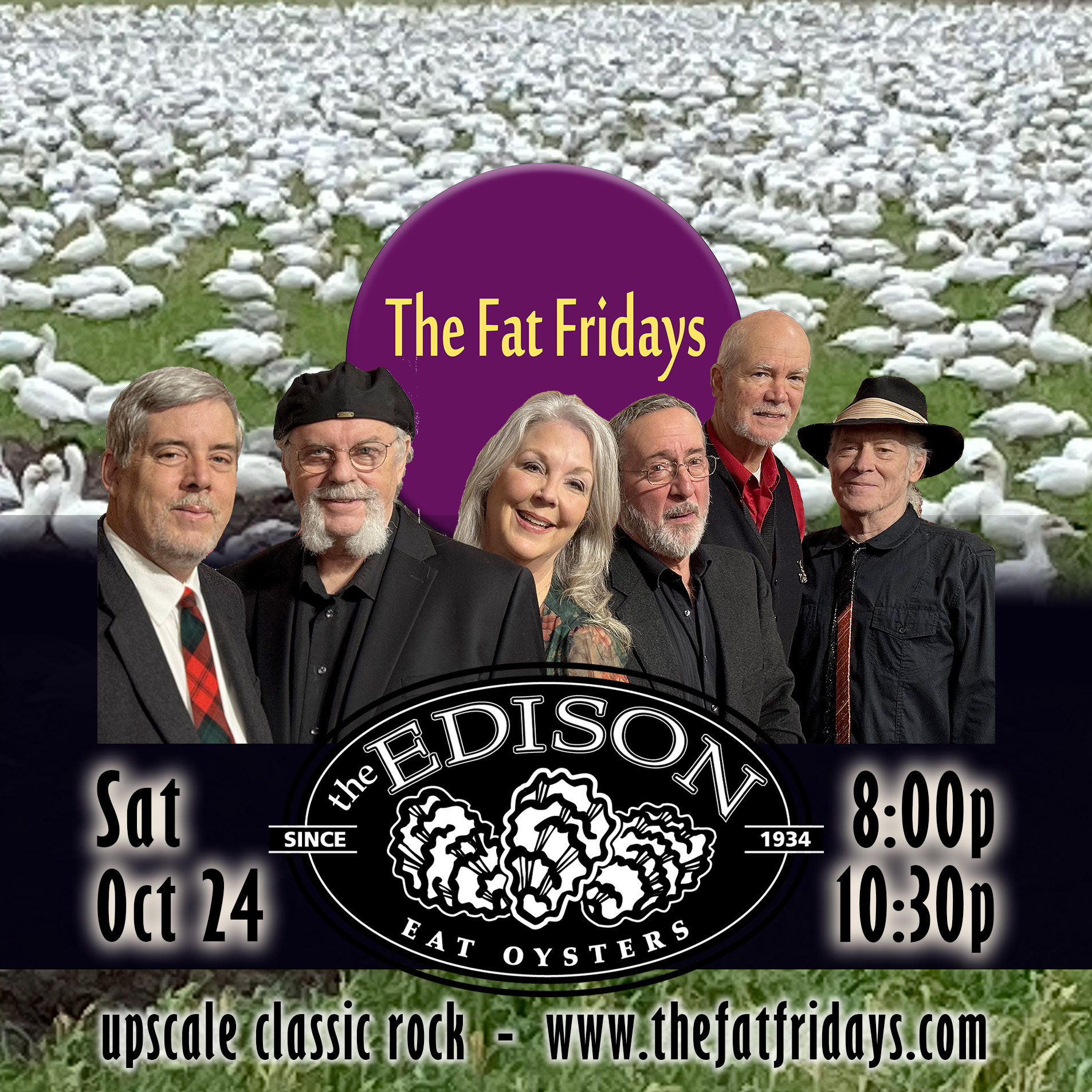 The Fat Fridays band plays the Old Edison